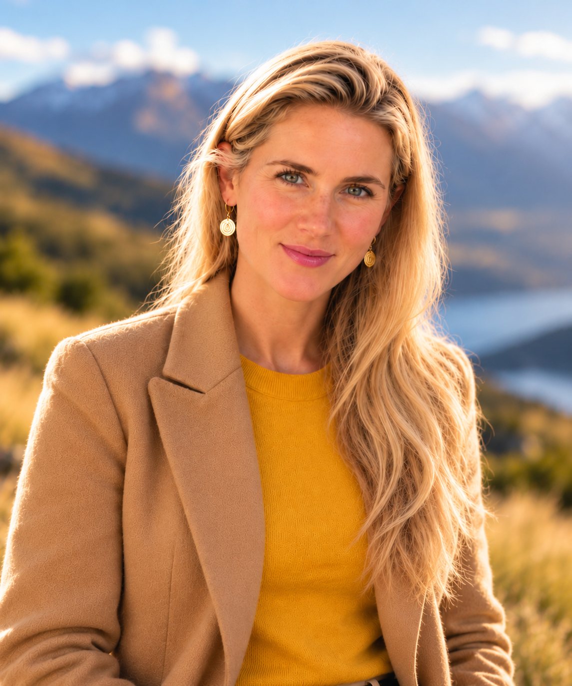 Philippa Impey, mortgage adviser, in the mountains above Queenstown